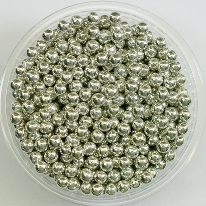 PEREŁKI CUKIERNICZE SREBRNE 0,3 cm  18  gram