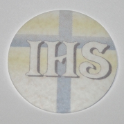 KOMUNIJA DEKORACJA OPŁATKOWA- NAPIS IHS