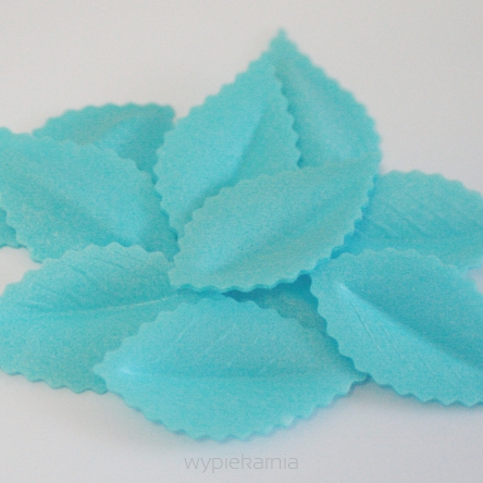 DEKORACJA OPŁATKOWA-LIŚCIE CZEREŚNI NIEBIESKIE 10szt