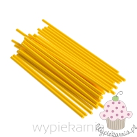 PATYCZKI DO LIZAKÓW - ŻÓŁTE - 30 SZTUK 