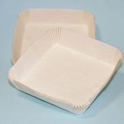 PAPILOTKI KWADRATOWE 95mm BIAŁE 100 sztuk