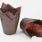 PAPILOTKI TULIPANY BRĄZOWE - MAŁE 300szt