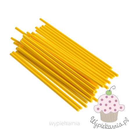 PATYCZKI DO LIZAKÓW CAKE POPS 1 KG  ŻÓŁTE  