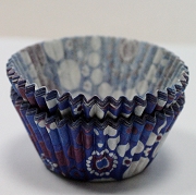 PAPILOTKI KWIATY NIEBIESKIE 44szt.