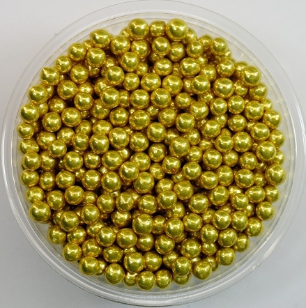 PEREŁKI CUKIERNICZE ZŁOTE 0,3 cm  18  gram