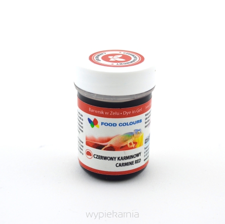 FC-BARWNIK SPOŻYWCZY W ŻELU-CZERWONY KARMINOWY-35g
