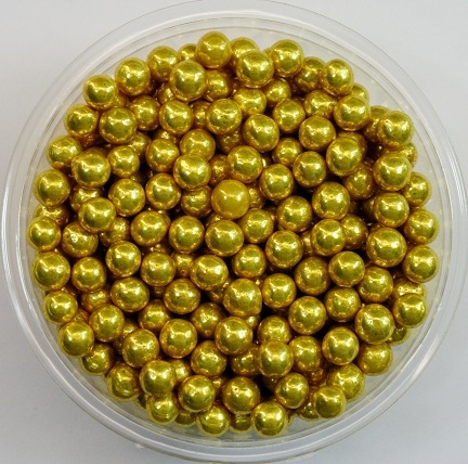 PEREŁKI CUKIERNICZE ZŁOTE  0,5 cm  18 gram