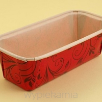 FORMA PAPIEROWA KEKSOWA - CZERWONA