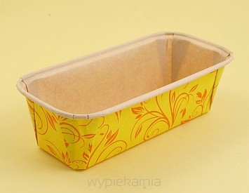 FORMA PAPIEROWA KEKSOWA - ŻÓŁTA