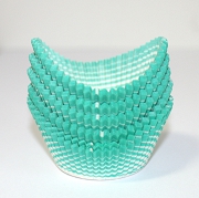 PAPILOTKI ŁÓDKI BIAŁO-ZIELONE 44mm 100sztuk