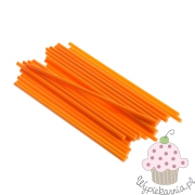 PATYCZKI DO LIZAKÓW 15CM - POMARAŃCZOWE - 30 SZTUK