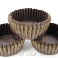 PAPILOTKI BRĄZOW0-ZŁOTE 35mm  100 sztuk